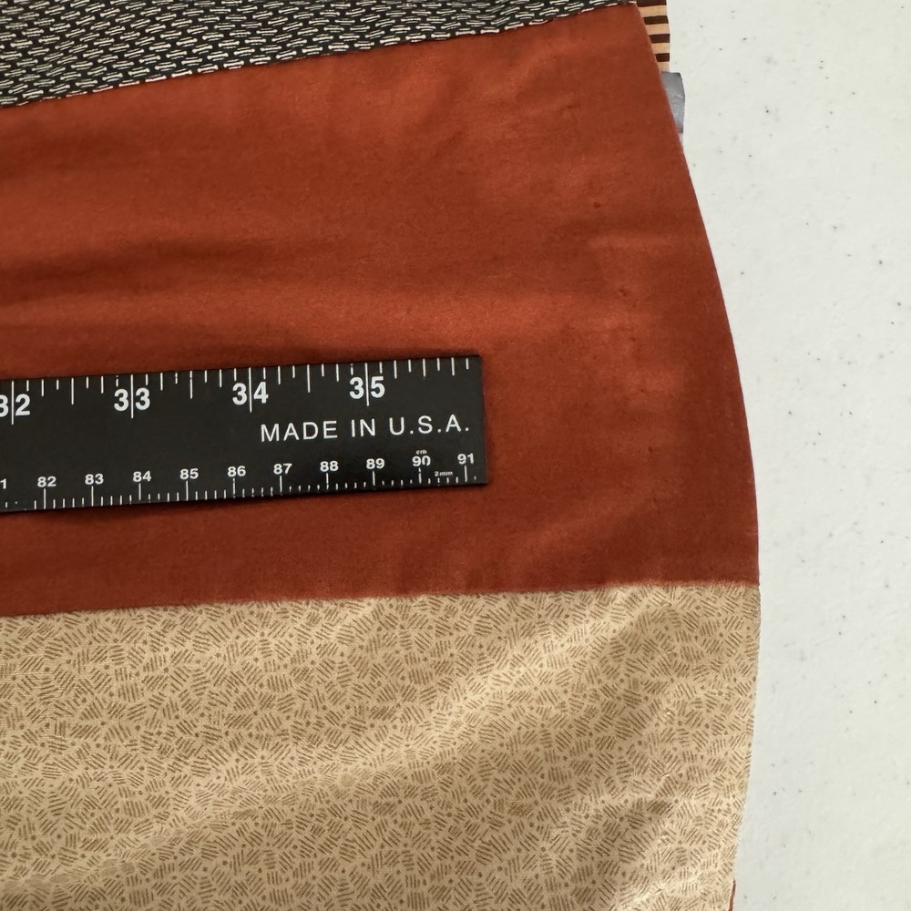 Vintage 80s Lo Jo Creations Patchwork Long Skirt Multi-Color BOHO - 27" Waist - Picture 12 of 13